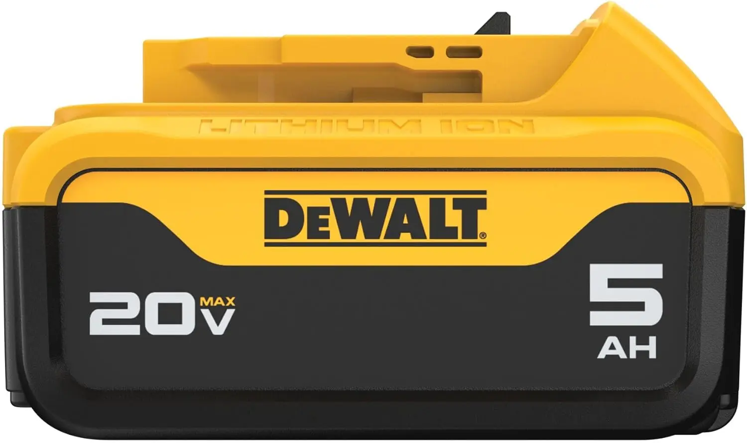 Pacote de 2 baterias de íon de lítio DEWALT 20V MAX 5 Ah (DCB205-2)