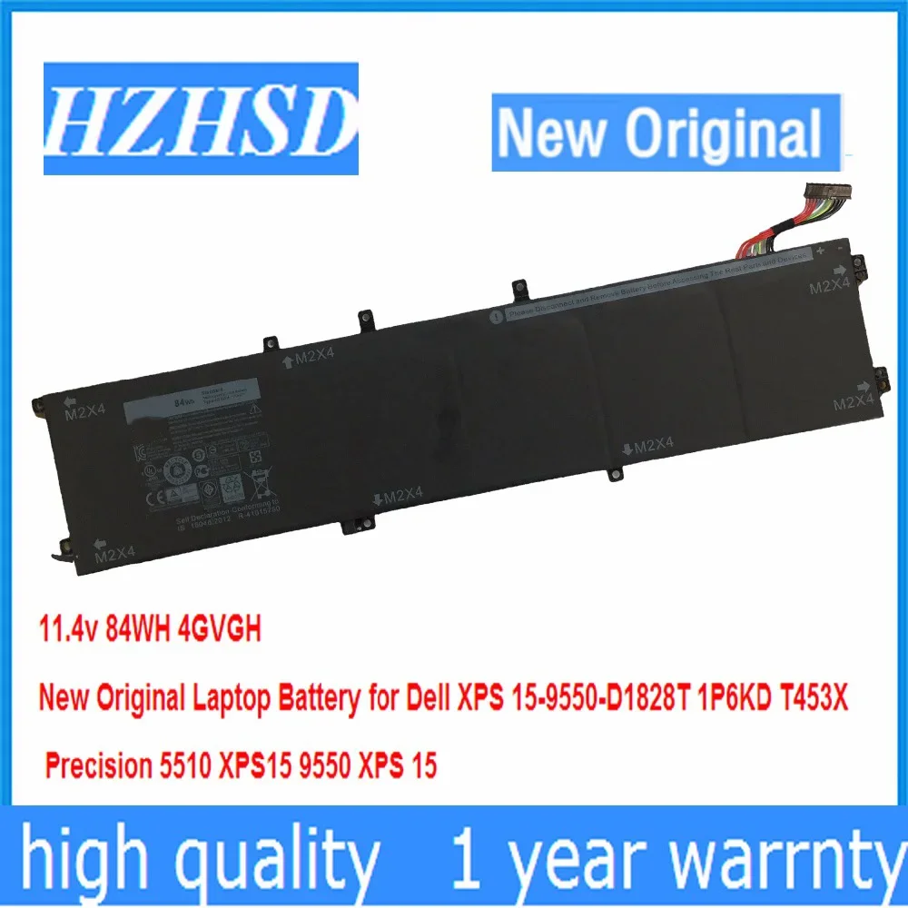 

11.4v 84WH New Original 4GVGH Laptop Battery for Dell XPS 15-9550-D1828T 1P6KD T453X Precision 5510 XPS15 9550 XPS 15