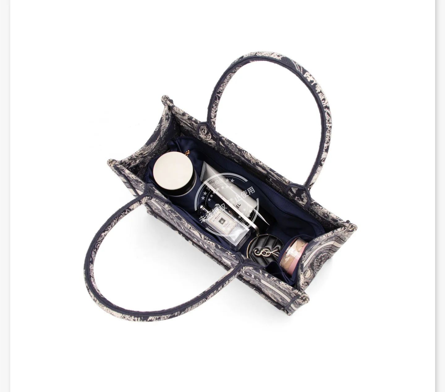 High Quality Bag Organizer for Dior Book Tote Acetate Satin Silk Inner Storage Bag Support, Soft Material,No Damage to your bag