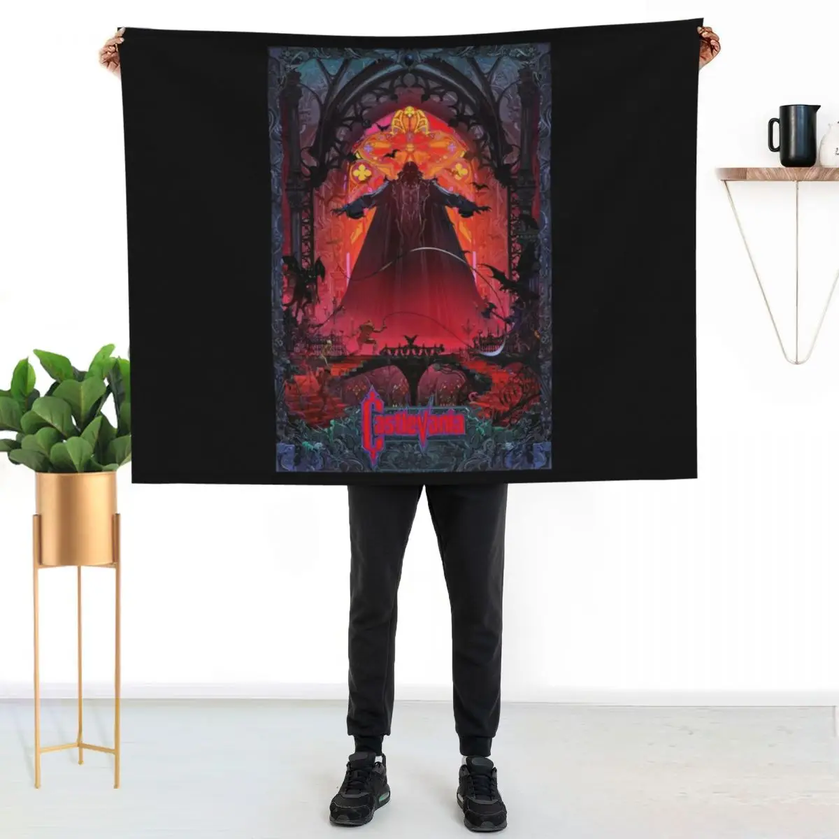 

Castlevania Dracula Perfect Gift For Fan Throw Blanket No Pilling Soft Warm Blanket for Bed