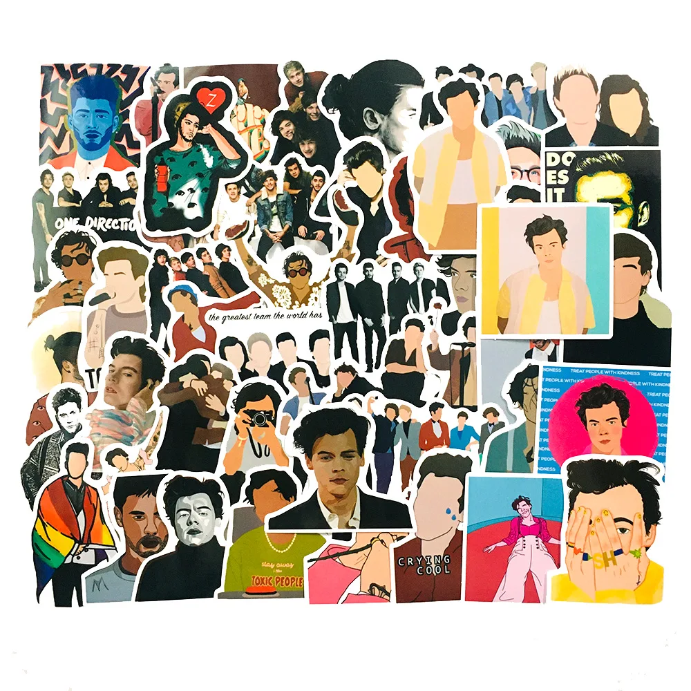 

50Pcs One Direction Stickers Niall Horan Stickers Notebook Luggage DIY Waterproof Stickers