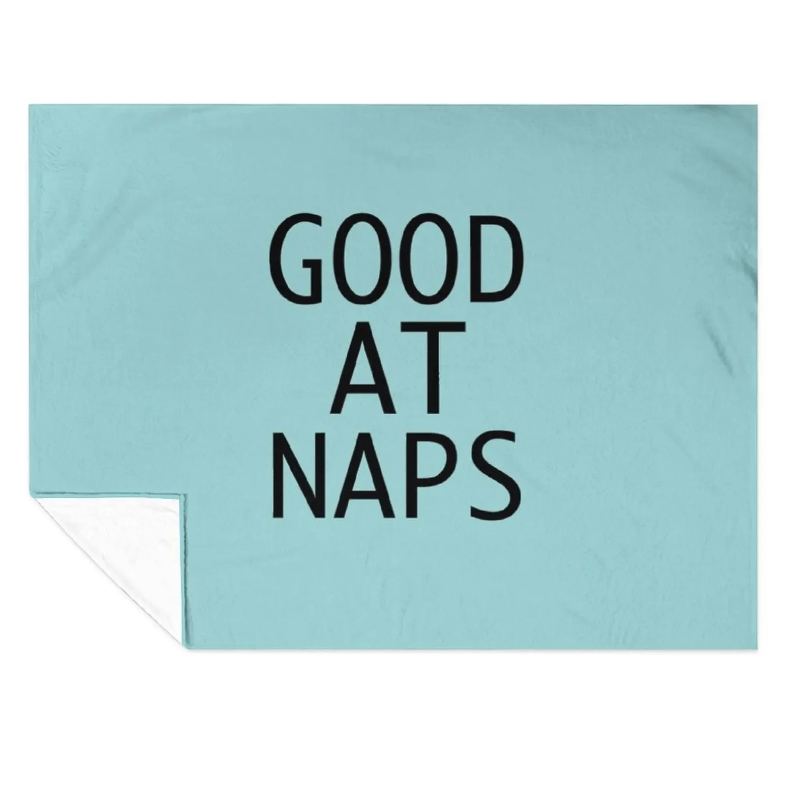 

Good at Naps Blue Color Gifts Throw Blanket Comforter Loose Luxury Stuffeds Blankets