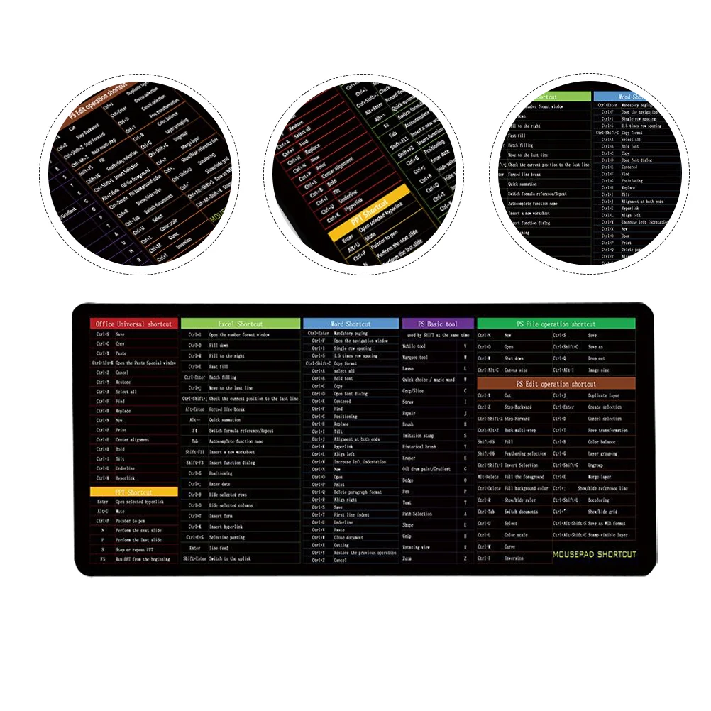 Office Mouse Pad Base for Computer Anti-skid Desk Mousepad Mat Nonslip Cushion Large