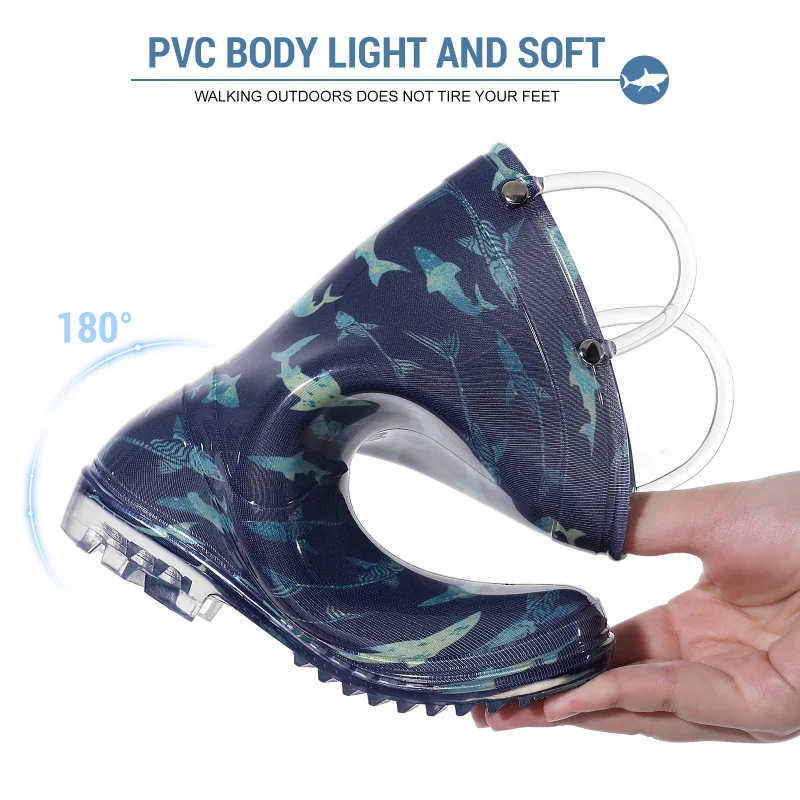 Sepatu Bot Hujan Motif Kartun Anak |   Sepatu Hujan Anti Selip Sol Lembut Tahan Air untuk Anak Laki-Laki Perempuan |   Sepatu Bot Hujan Anak