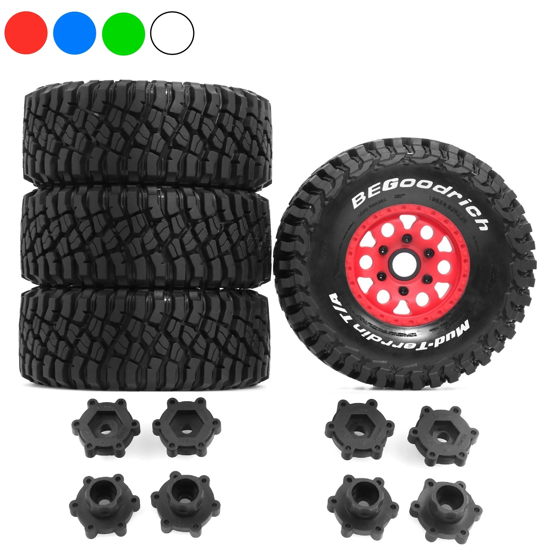 126mm Desert Short Course Truck Tire with 12/14/17mm Wheel Hex for ARRMA Mojave TRAXXAS UDR Yikong DF7 FS  Buggy RC Car
