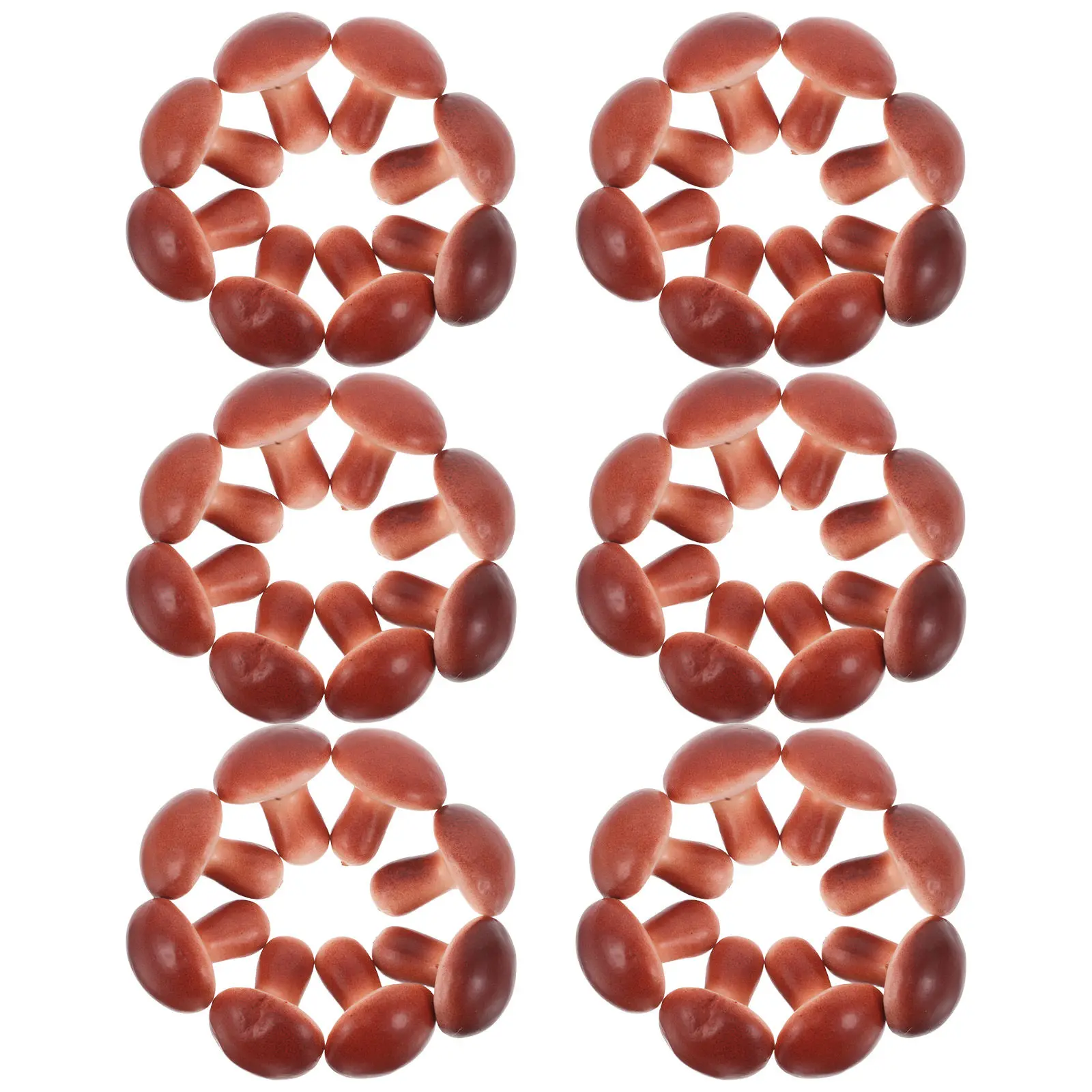 50Pcs Mini Foam Mushroom Realistic Simulation Small Mushroom Micro Landscape Home Decor Artificial Vegetable Decoration Party