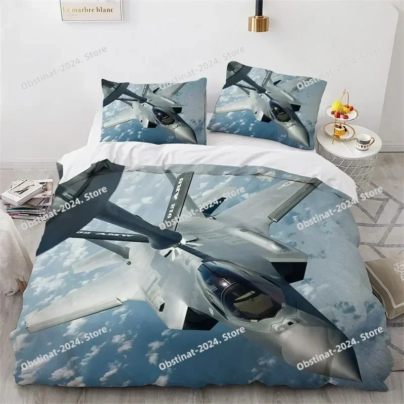 

Airplane Duvet Cover King Queen Size Microfiber Flying Plane Bedding Set Aircraft Sky Print Comforter Cover For Kids Boys Girls