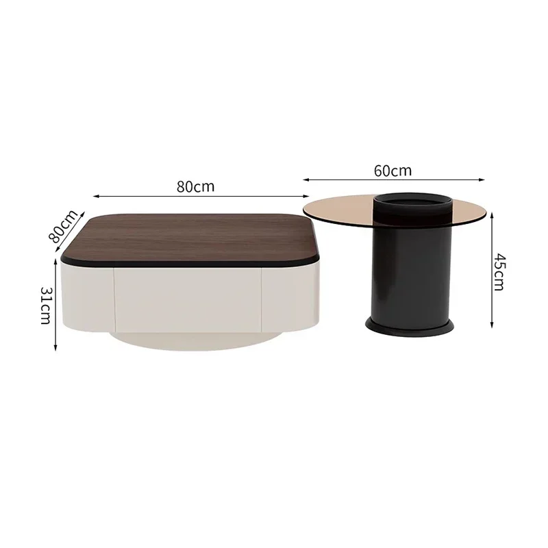 -hhDisplay Aesthetic Coffee Tables Modern Luxury Coffee Table Trendy Storage Side Table Mesa De Centro Living Room Furniture*