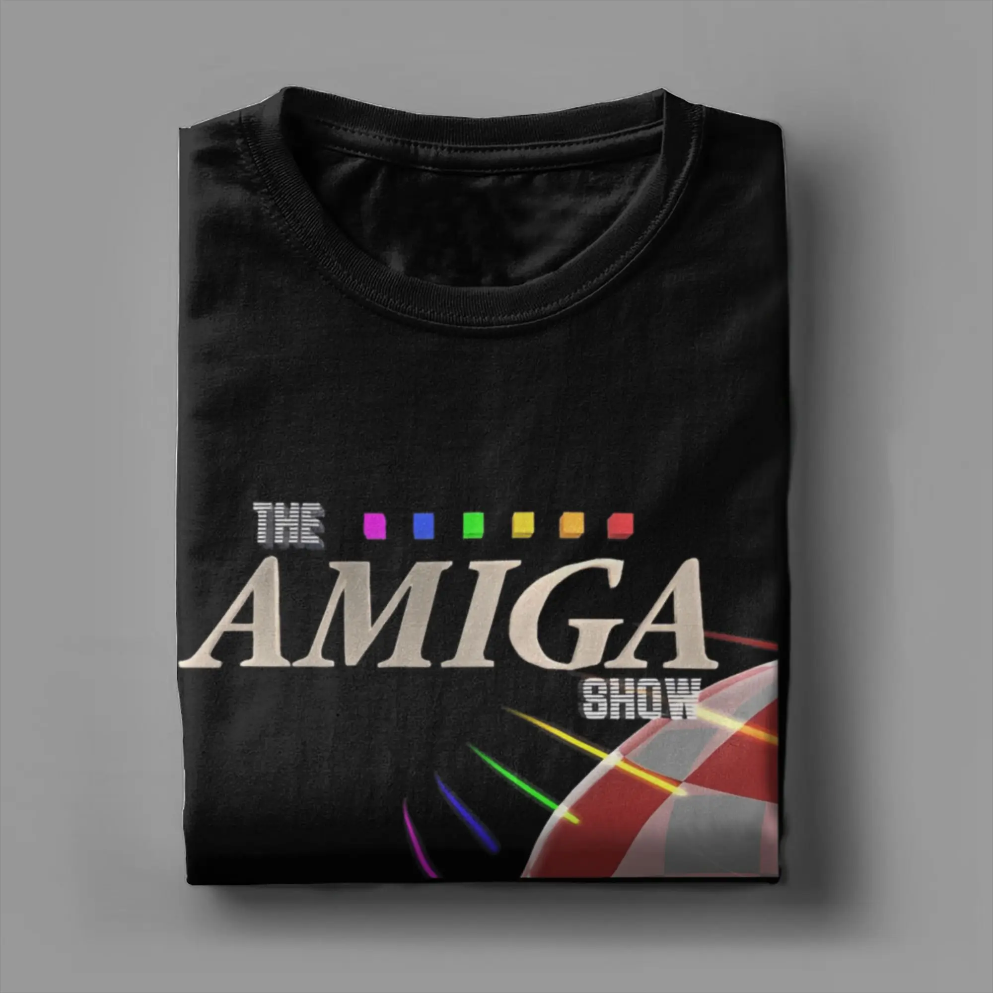 أميغا عرض شعار تي شيرت للرجال النساء خمر 100% القطن تيز الياقة المستديرة قصيرة الأكمام تي شيرت ملابس مطبوعة #4