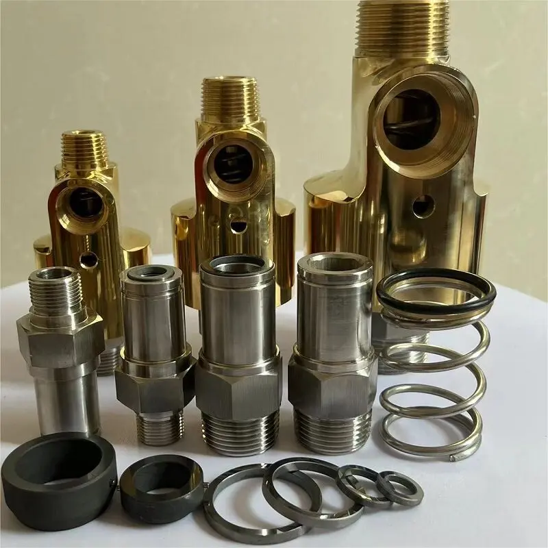 HS‑G Series Brass Rotary Union High‑Speed Bidirectional Rotary Joint for Cooling Water Hydraulic Connection