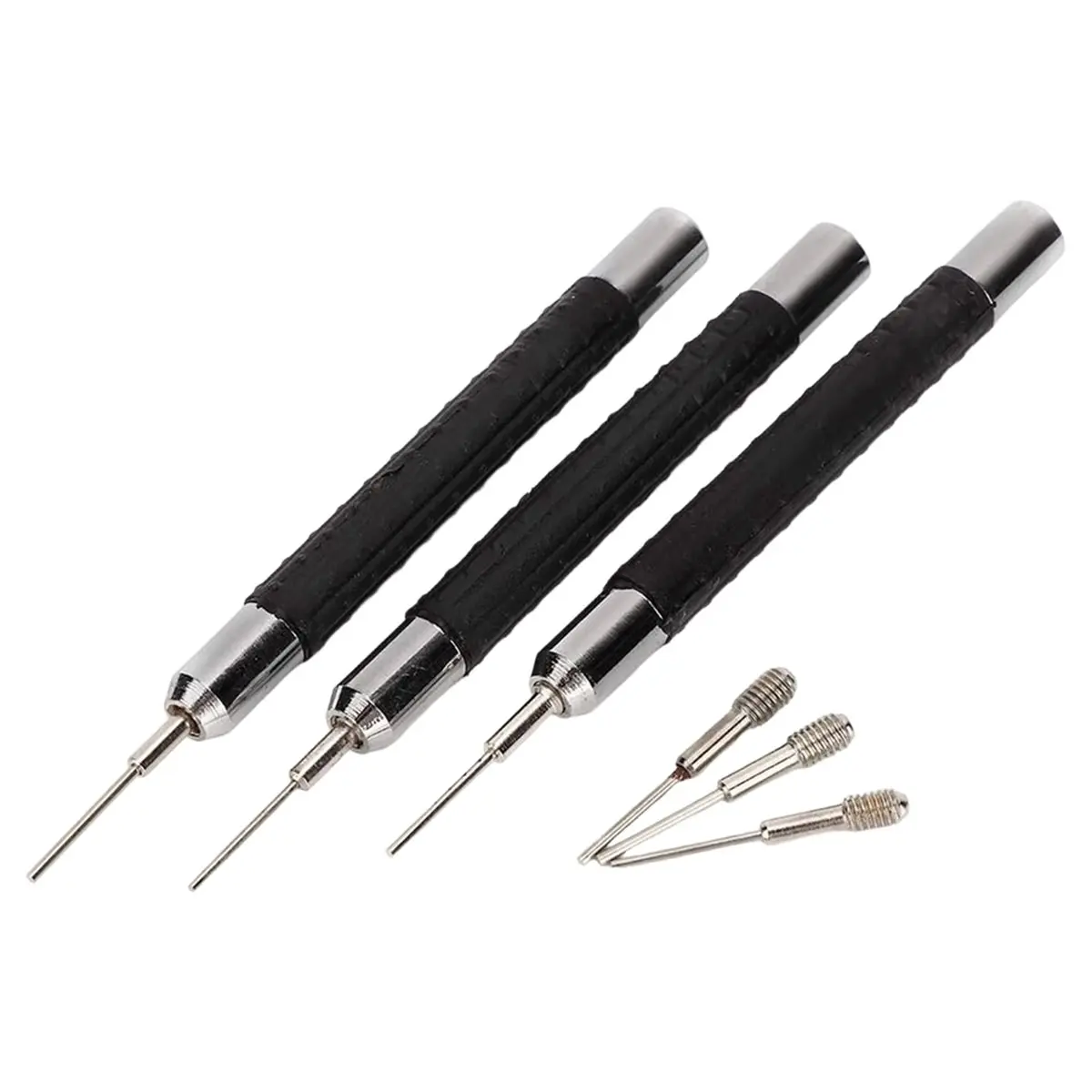Y17A Watch Band Link Remover Tool Set, 0.7mm 0.8mm 0.9mm Pin Punch Strap Adjuster for Bracelet and Chain Link Watch Repairing