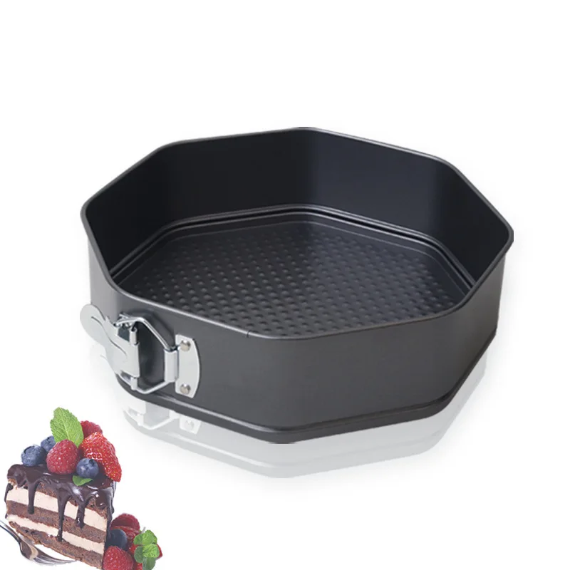 Octagon cake mold locking with loose bottom octagon mousse honeycomb carbon steel