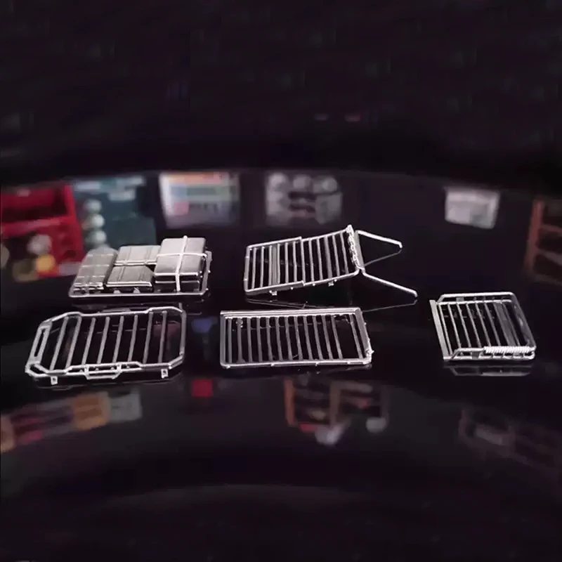 1PCS Per 1/64 Bilancia RC Modello di Auto In Miniatura Portapacchi Resina Simulazione Top Portapacchi Modifica Personalizzata Decorazione