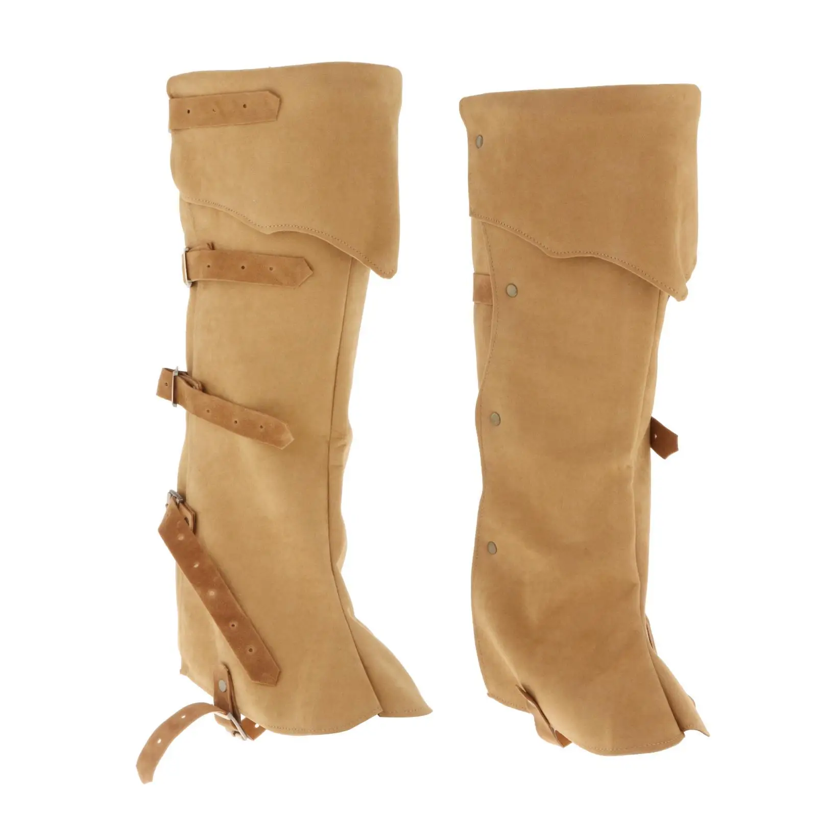 أغطية أحذية القراصنة إكسسوارات تنكرية PU حافظة أحذية Steampunk كاكي #6