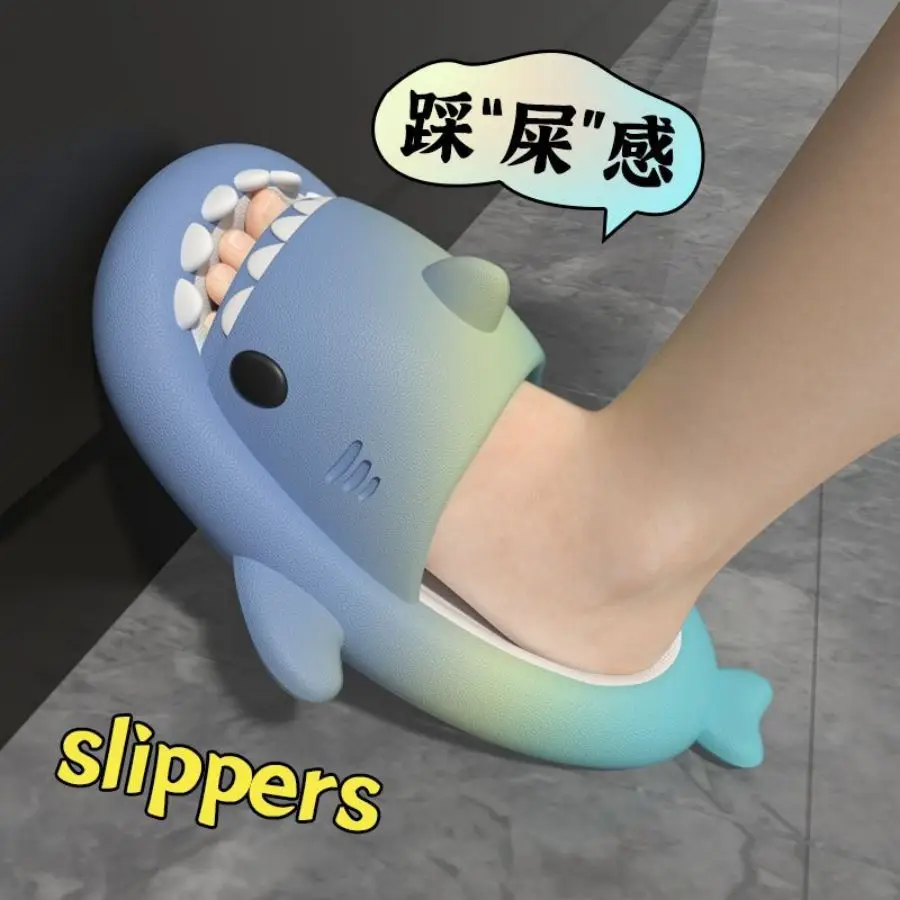 Children Slippers Shark Flip Flops Soft Sole Cartoon Slipper Women Man Bathroom Sandal EVA Non-slip Children Shoes Sandals