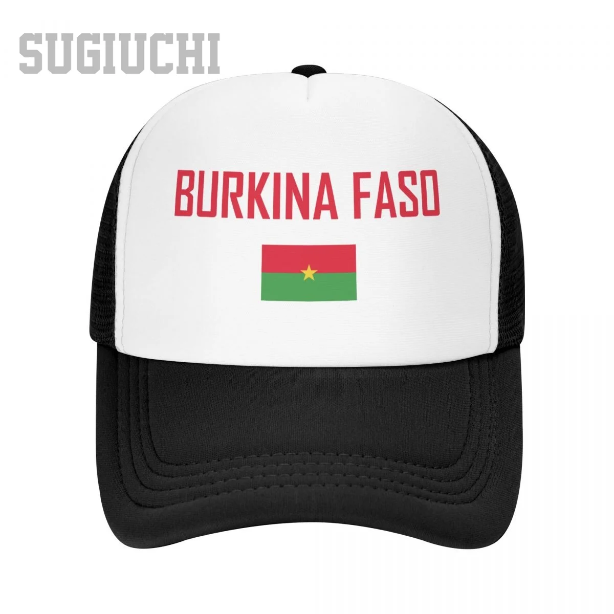 

Сетчатая кепка, шляпа с флагом и шрифтом BURKINA FASO для мужчин и женщин, бейсболки