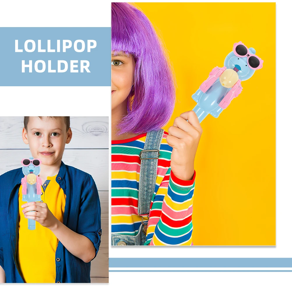 

2 Pcs Robot Dinosaur Toys Creative Lollipop Kids Candy Storage Holder Christmas Holders Funny Child