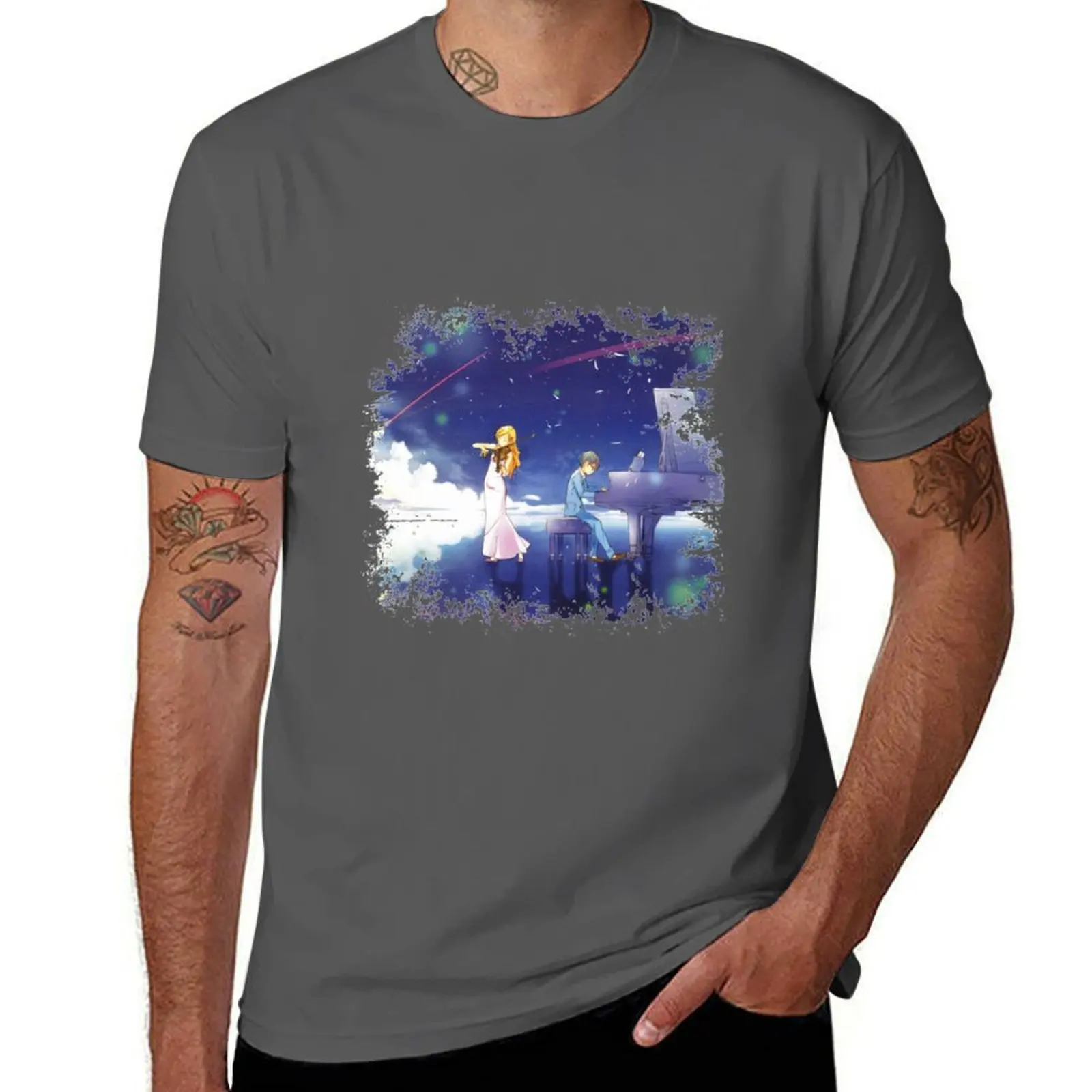 

Shigatsu wa Kimi no Uso T-Shirt t shirts for man pack white graphic t shirts for man T-Shirt