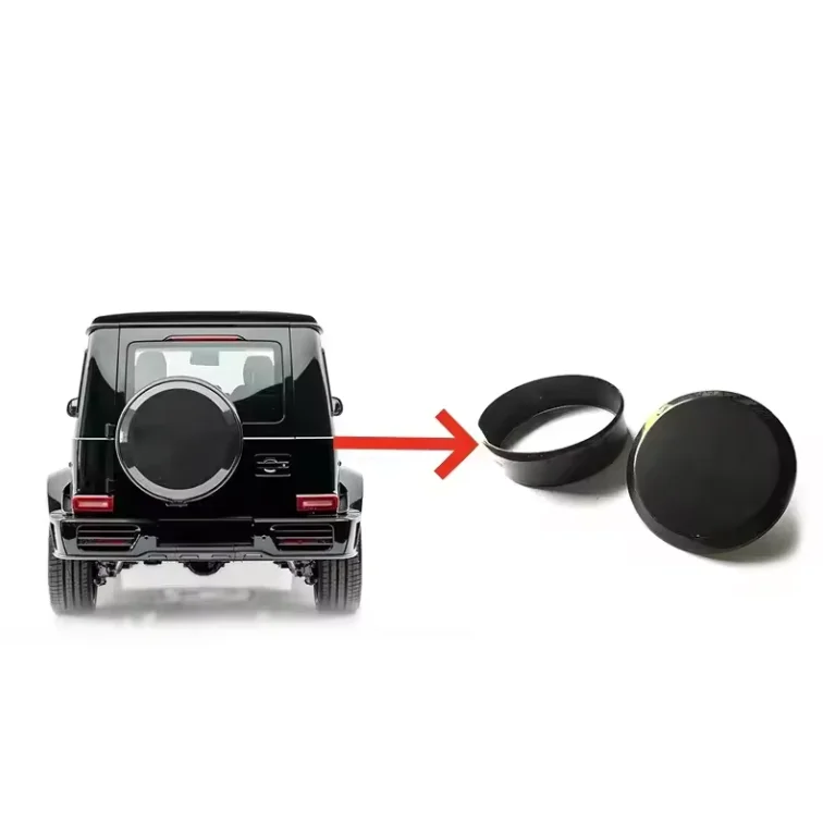 Dry Carbon Fiber Rear Spare Tire Ring Cover Frame Trim for Mercedes-Benz G-Class W463 W464 2019+
