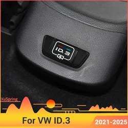 Console posteriore per auto Centro USB TypeC Attrezzatura porta di ricarica Custodia protettiva Custodia antipolvere per VW ID.3 ID3 2021-2025