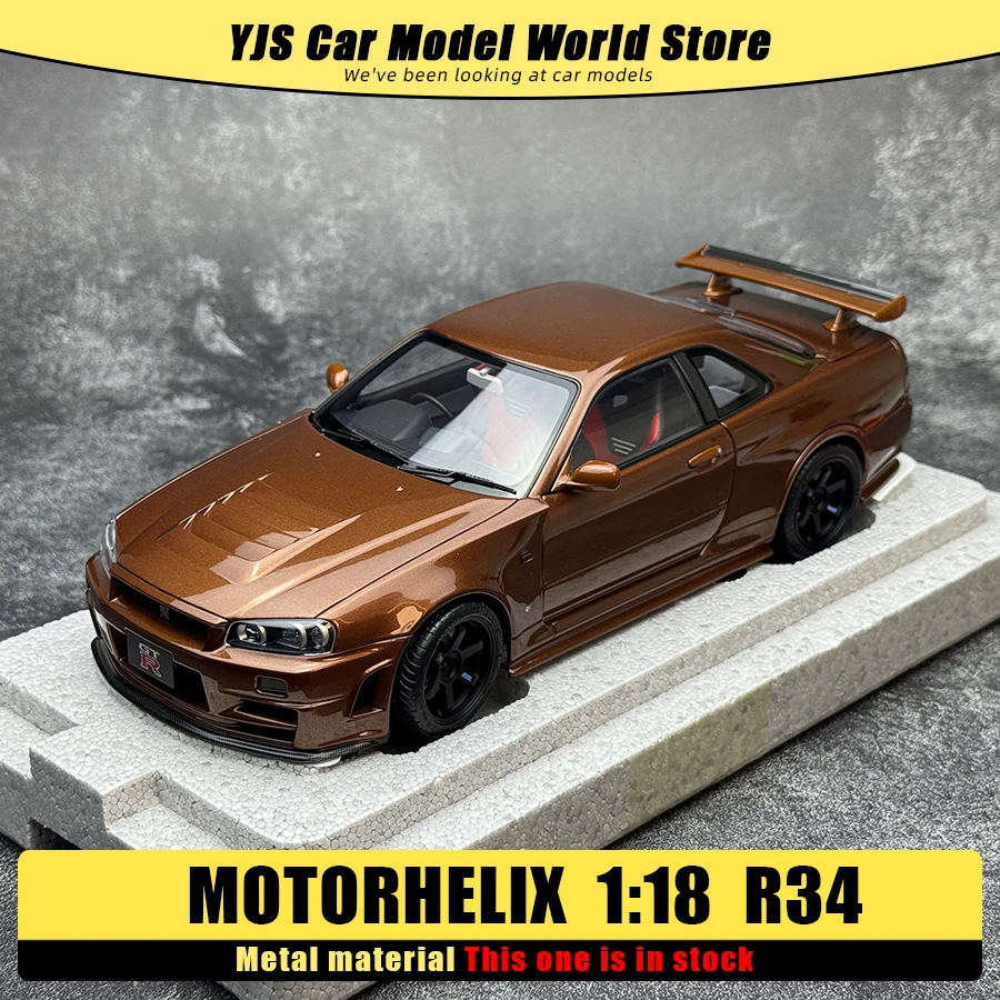 MOTORHELIX MH 1:18 scale collection R34 EK9 W221 S2000 FD2 FL5 metal car model Holiday gift collection