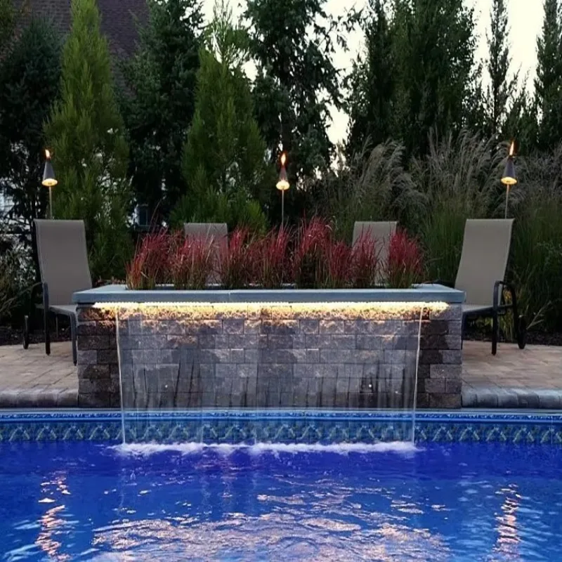Outdoor Stainless Steel 304 316 Wall Waterfall Pool Tool Garden Outlet Water Wall Courtyard Rockery Hotel Waterscape decoration