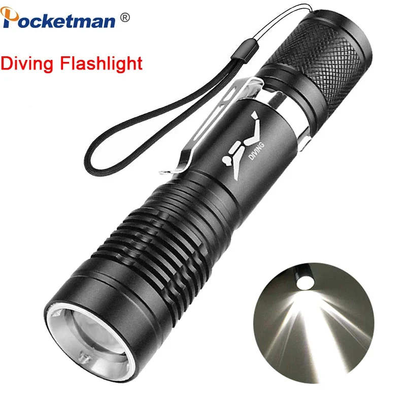 

Scuba Diving Light Super Bright Scuba Diving Flashlight 3 Modes Professional Waterproof Underwater Flashlight Dive Torch