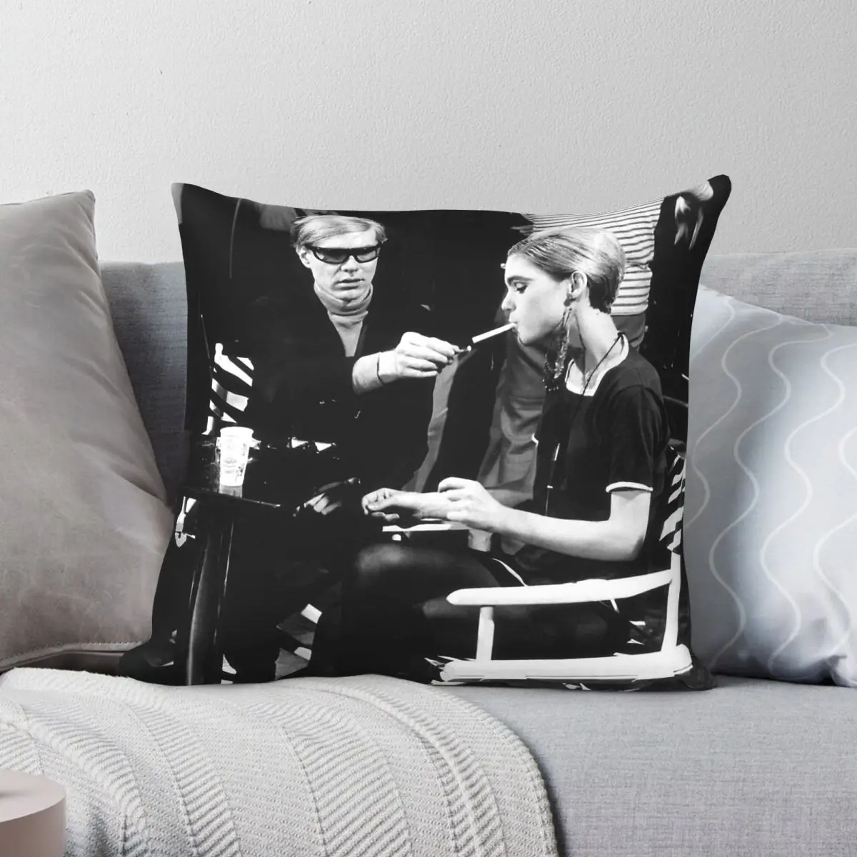 Edie Sedgwick Factory Girl Square Pillowcase Polyester Linen Velvet Pattern Zip Decor Throw Pillow Case Home Cushion Cover 45x45