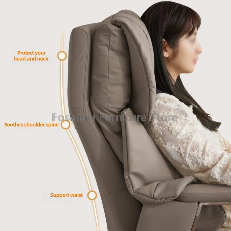 Sedia elettrica da ufficio ergonomica Sedia da computer in pelle reclinabile e regolabile in altezza Gamer Home Comode sedie da scrivania girevoli