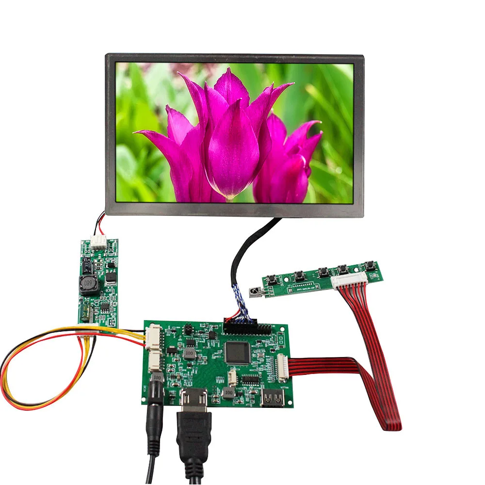 

HD MI USB LCD Controller Board 7" HSD070GDW6 800X480 1000nit Out Door LCD Screen