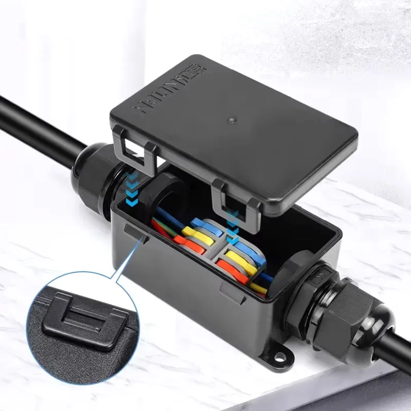 M20 PG9 2-Way with terminal 2 to 2 Outdoor Waterproof Junction Box 3 to 3 Buried Street Lights Splitter 4 to 4 Sealed Connector view 4