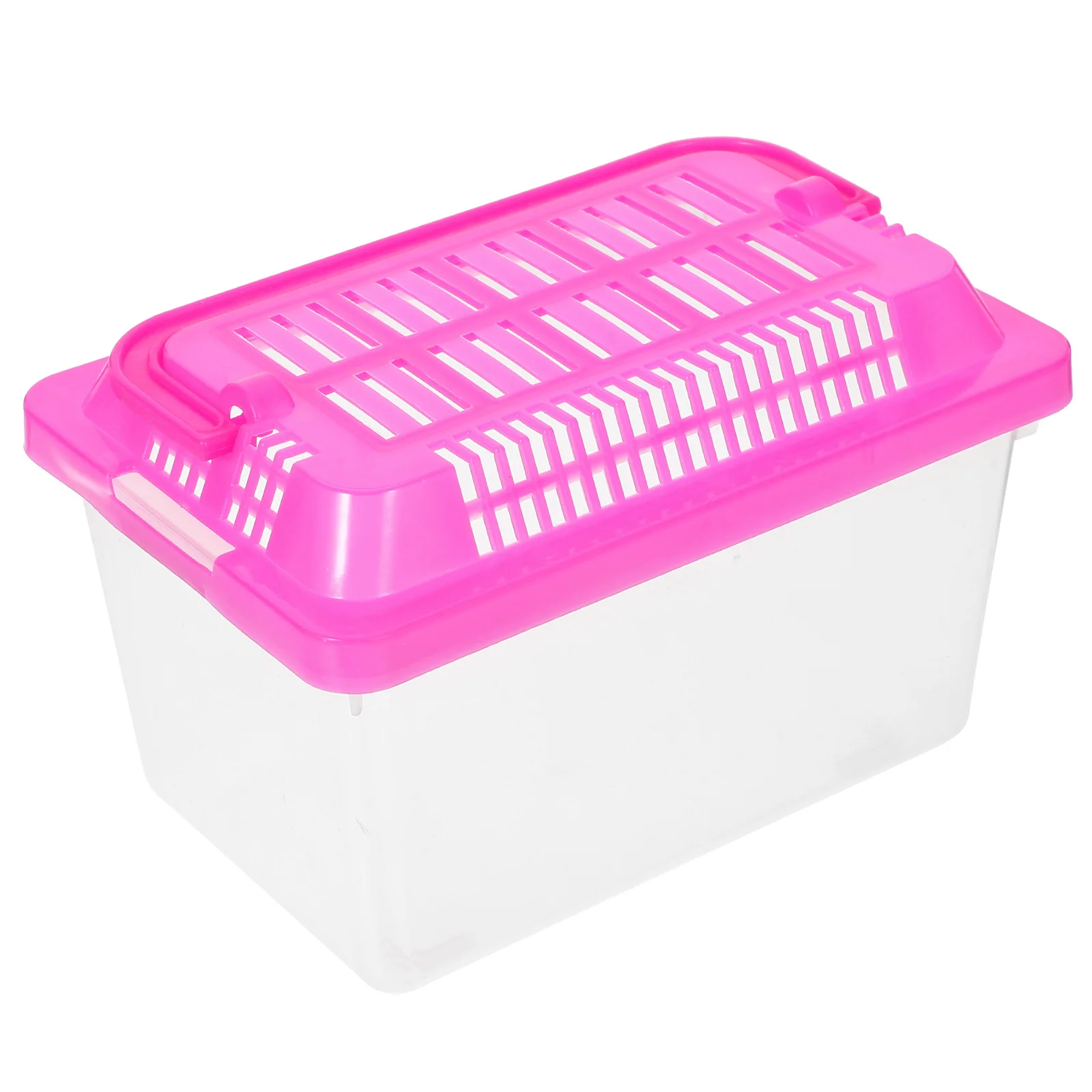 Pet Transport Box Compact Tank Turtle Terrarium Aquarium Feeding Small Plastic with Handle Portable Fish