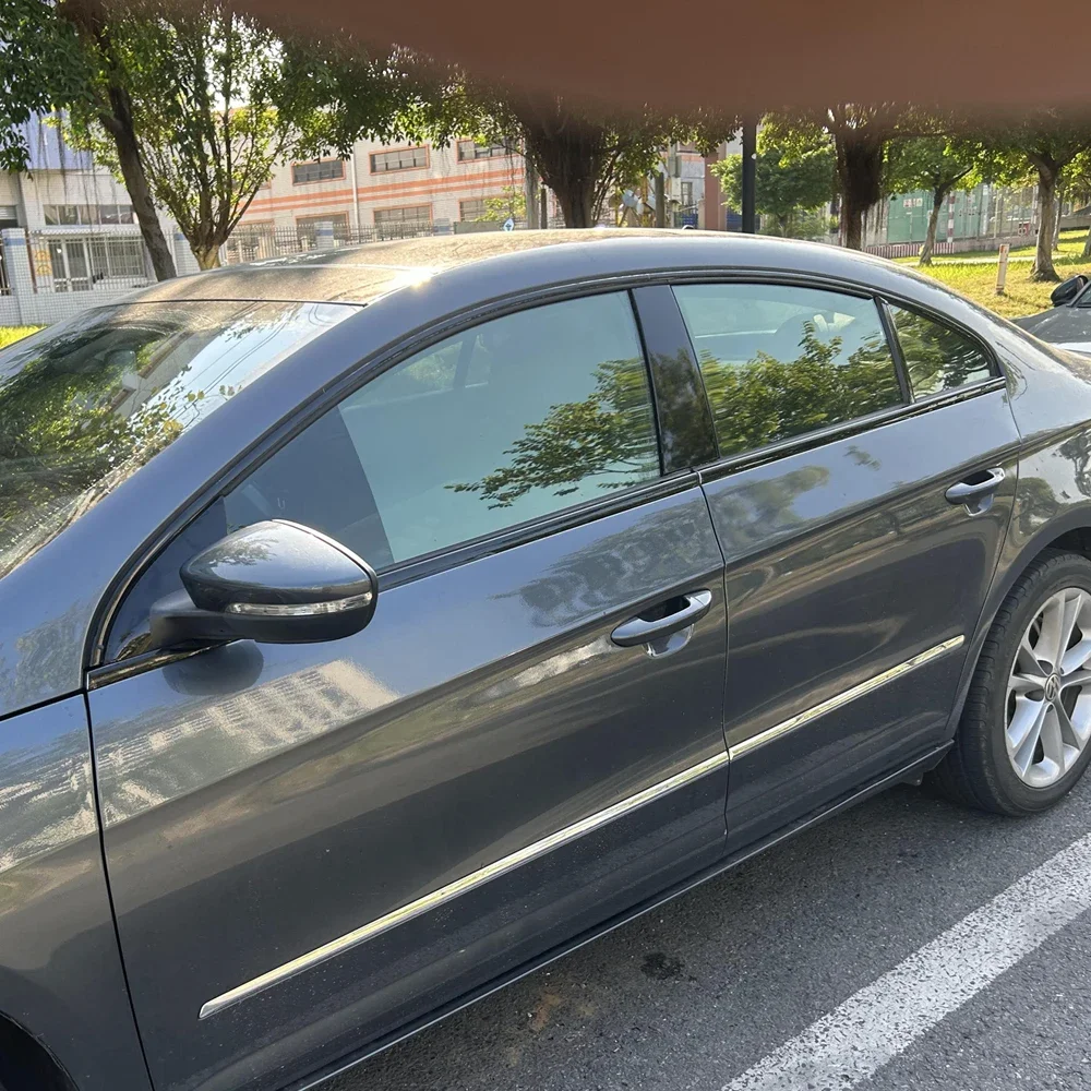 For Volkswagen CC 2009-2018 Sedan Window Chrome Delete Blackout ABC Pillars Glossy Black Stickers