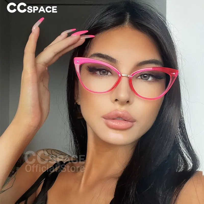 51102 Fashion Women Cat Eye Anti Blue Light Optical Glasses Frames Brand Designer Transparent Computer Eyeglasses