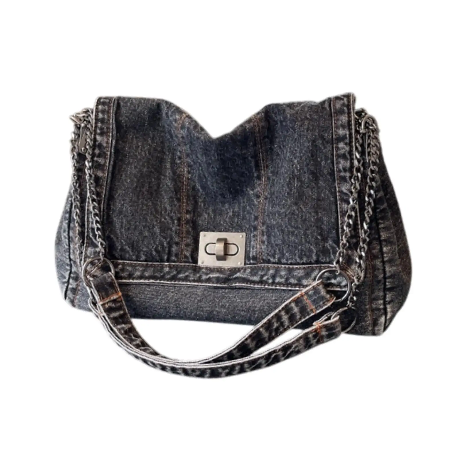

Denim Shoulder Bag for Women Lightweight Crossbody Bag Retro Design Handbag for Dating Working Outdoor Activities Birthday Party