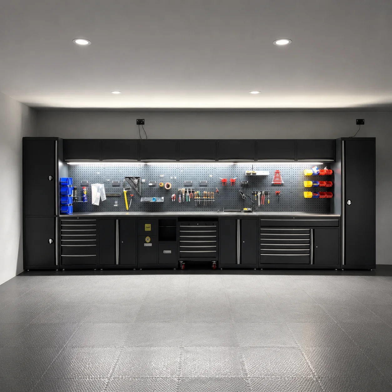 Professional Workshop Tool Cabinet OEM OBM Garage Workstation Heavy Duty Storage Solution Auto Repair Shop