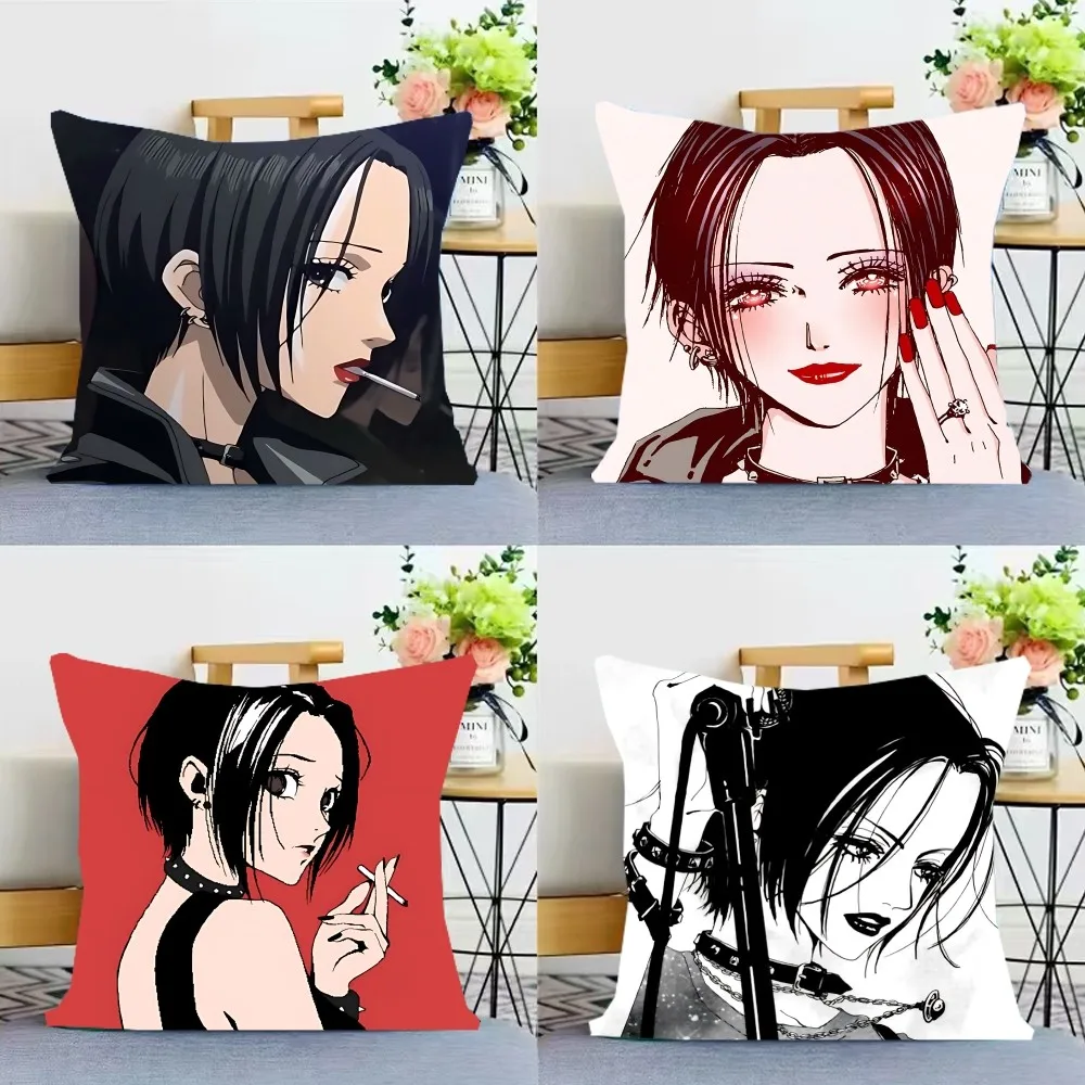 

Anime Nana Osaki Case Pillowcase Throw Pillow Cover Nordic Vintage Style Cushion Covers Home Living Room Sofa Couch Seat Decor