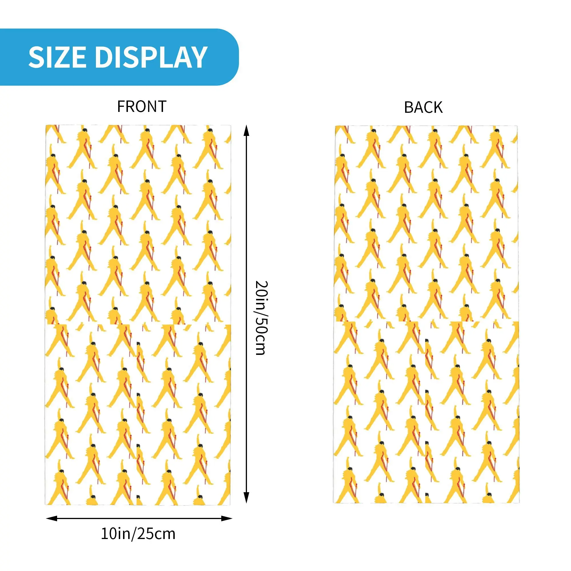 フレディ・マーキュリー クイーン バンダナ ネックカバー ラップ マスク スカーフ 多機能 サイクリング スカーフ ハイキング 釣り ユニセックス 大人 洗える