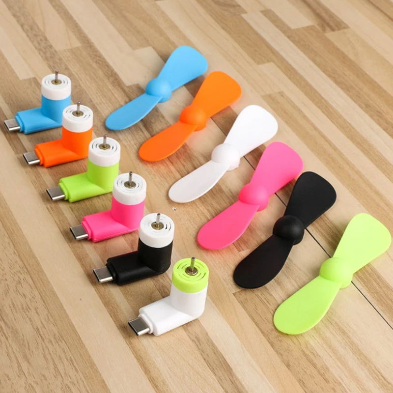 HOT Creative Mini Portable Micro USB Fan 5v 1w Mobile Phone USB Gadget Fans Tester For Type-C Type C USB-C Cooling Hand Fan