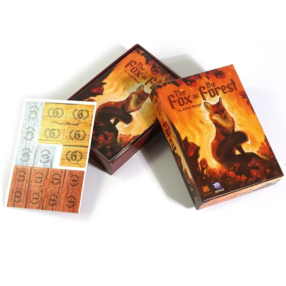 Le renard dans la forêt, cartes de jeu de fête sociale, jeu de cartes Fox-Forest, jouet éducatif, jeux de stratégie stimulants, mystérieux et amusants