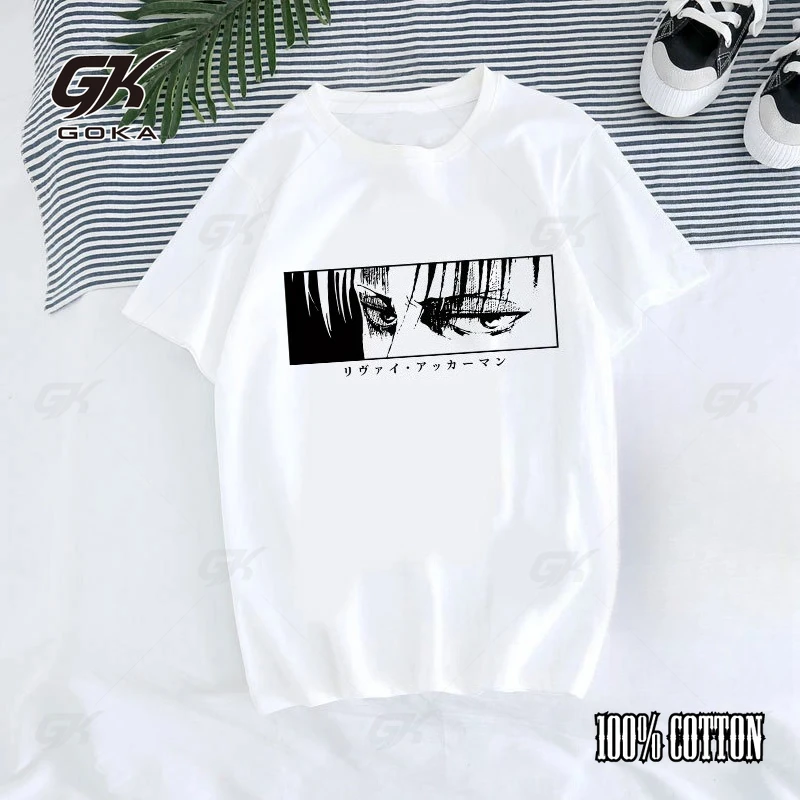 Anime Japonés Para Hombre AttackonTitan investigando el oficial del cuerpo Camiseta estampada de manga corta para hombres y mujeres