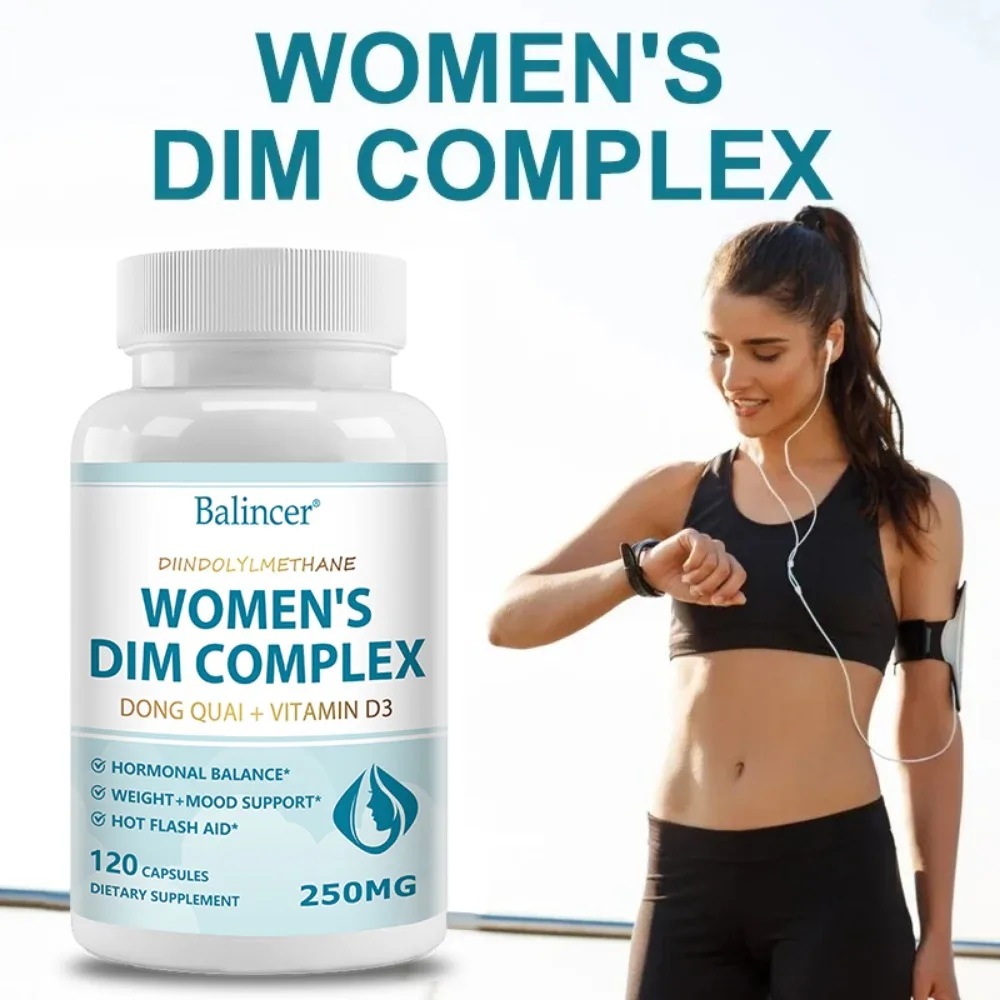 Diindolylmethane Complex 250mg with Vitamin D3 and Dong Quai - Women's Balance and Mood, 120 Capsules