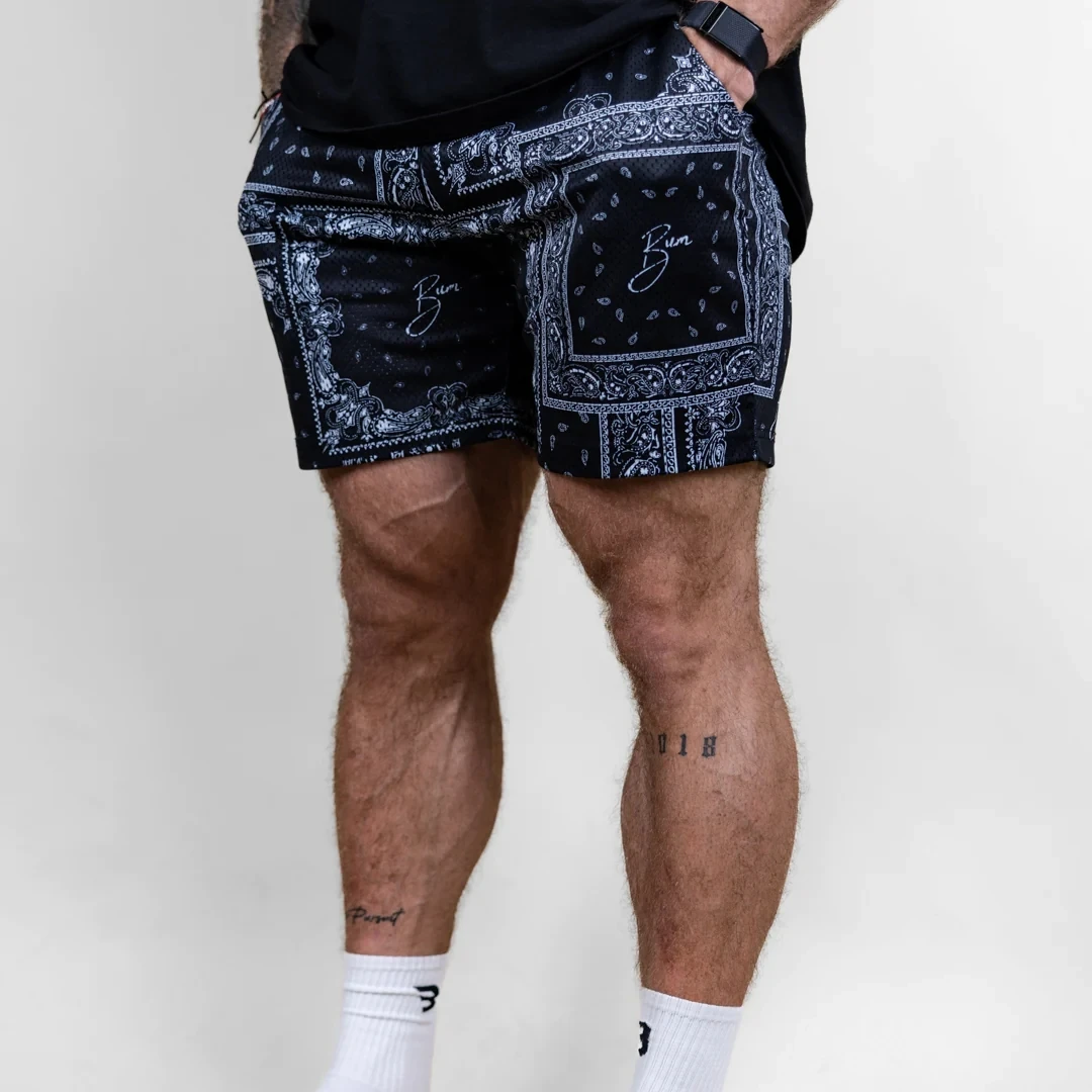 Cbum Mesh Shorts Workout Gym Fitness Bodybuilding abbigliamento da uomo oversize di alta qualità a doppio strato di sollevamento Cbum Shorts