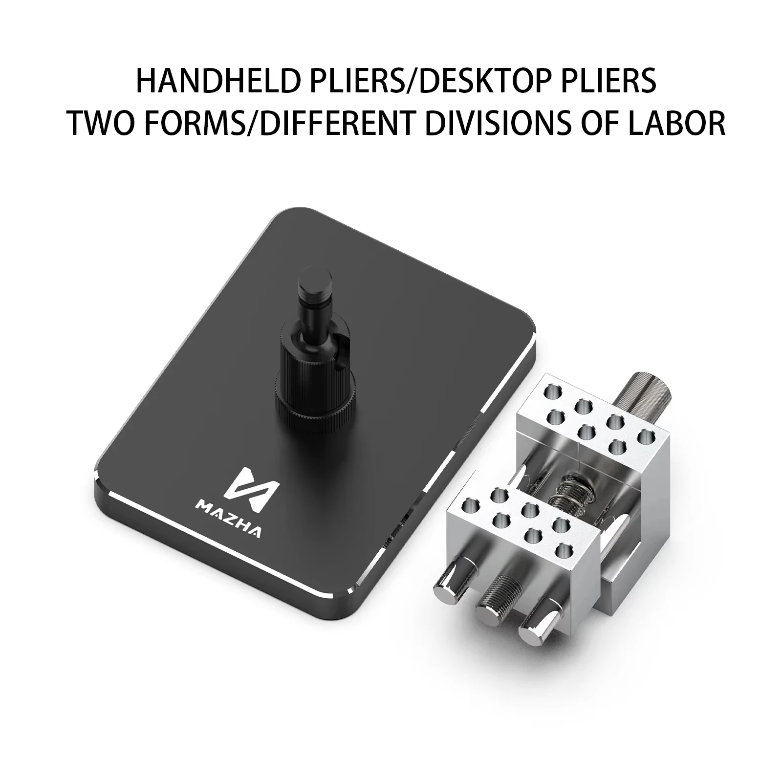 MAZHA T0010 2-in-1 Mini Tragbarer Tischschraubstock Verstellbare Kompakte Klemme Präzisionswerkzeug für Modellbau Hobby DIY Handwerk – Detail 2