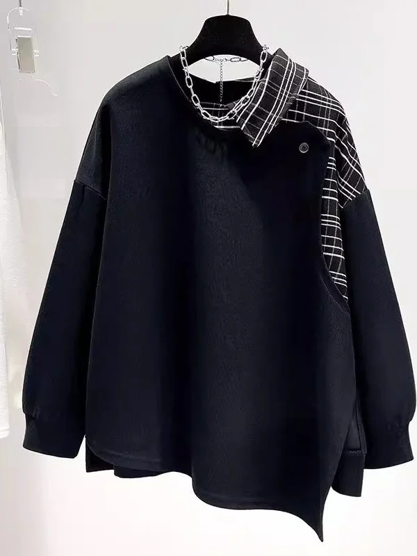 

Унисекс оверсайз толстовка-куртка в клетку Design Sensation, 36 фунтов, новая коллекция, весенняя верхняя одежда с элементами пэчворка