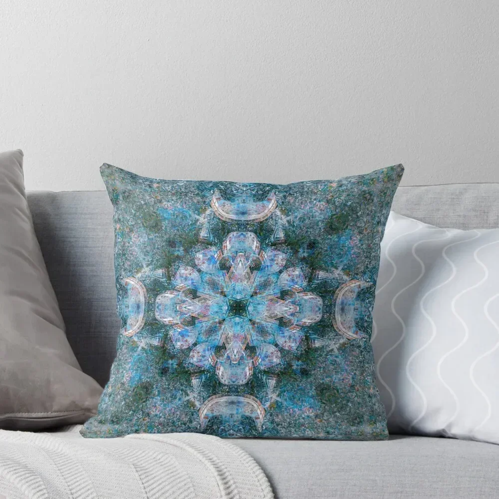 Burst of Blue Throw Pillow Cushion Cover For Sofa Decorative Cushion Decorative Sofa Cushion Cushions pillow