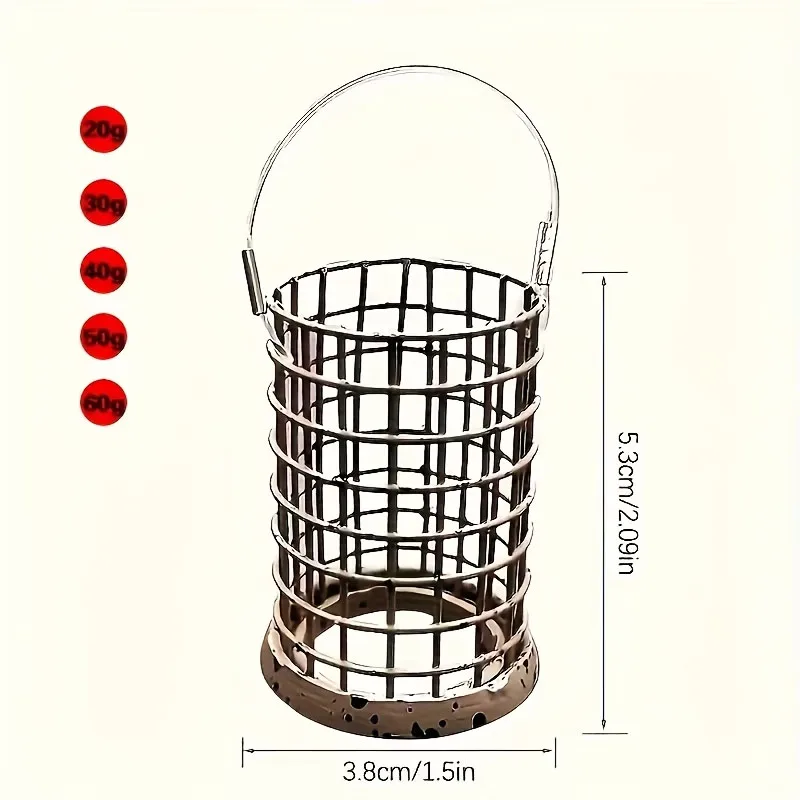 Carp Fishing Cage Feeder – Open End Groundbait Feeder Basket for Carp Feeder Fishing Rig Setup view 6