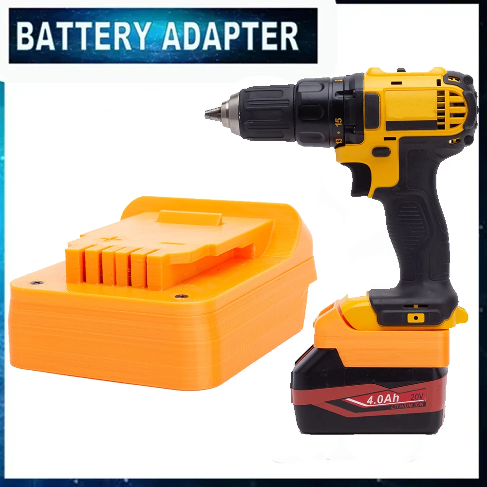 

Battery Adapter Converter For KEYANG 20V Lithium Battery To for DeWalt 18V Cordless Power Tools Accessories(NO Battery)