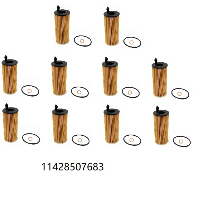 10pcs Oil Filter for BMW F20 F21 F22 F87 E90 F30-F34 F80 E92 E93 E91 F83 F82 F36 F10 F07 F11 F13 X1 X3 X4 X5 MINI 11428507683