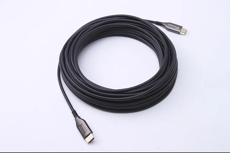 HXG[HXG-50] 50m serat optik 4K Cable. 0 kabel Monitor serat optik HD 4K kabel Data Video proyektor TV komputer 4K